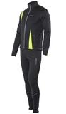 Детский утеплённый лыжный костюм Nordski Active Black-Lime 2016