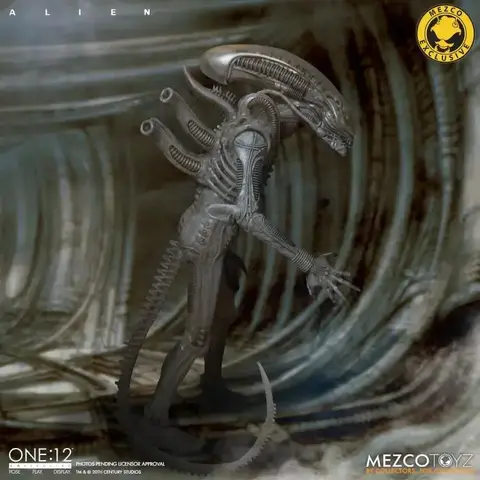 Фигурка Чужой Ксеноморф масштаб 1:12 Эксклюзивное Коллекционное Издание Mezco