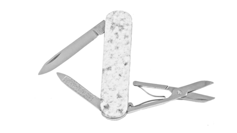 Нож-брелок Victorinox LE, 74 мм, 4 функции, рукоять из натур. камня, 
