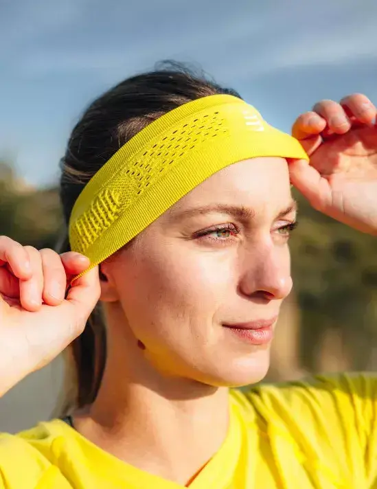 Повязка на голову Thin Headband Green Sheen