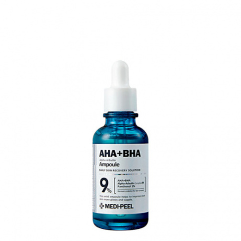 MEDI-PEEL AHA BHA Alpha Arbutin Ampoule Пилинг-сыворотка с кислотами, 30 мл