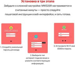 Mercusys MW325R Беспроводной маршрутизатор (300 Мбит/сек LAN 4*10/100), 4 фиксированные антенны