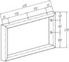 Aquanet Комплект кронштейнов Магнум 450х230х40 (2 шт.) цв. белый матовый (320678)