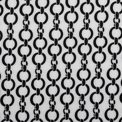 Атлас Армани стрейч принт, 90 гр/м2, 145 см, белый