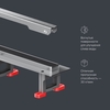 Am.Pm W01SC-S11-060-05SB MasterFlow Трап для душа линейный универс затвор Slim line 60см цвет сталь мат