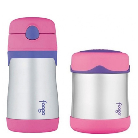 Детский набор Thermos B3000+BS535 PK (термос для еды, термос для напитков), розовый
