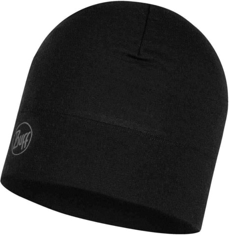 Картинка шапка Buff hat wool midweight Solid Black - 1