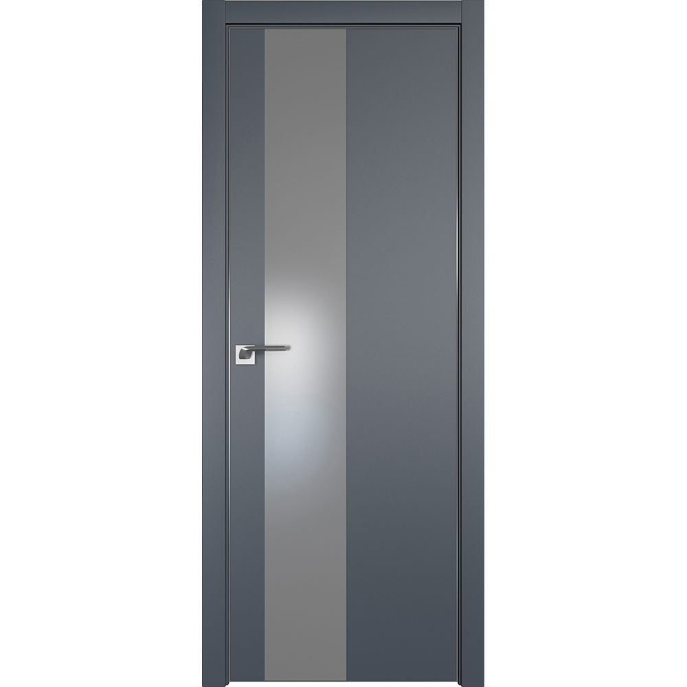 Межкомнатные двери Межкомнатная дверь экошпон Profil Doors 5E антрацит с серебряным стеклом алюминиевая матовая кромка с 4-х сторон 5E_Antratsit_serebro_matlak_CHROME_MAT.jpg