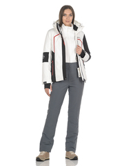Женская горнолыжная куртка BETEBEILE белого цвета.