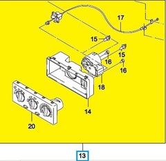 БЛОК УПРАВЛ ОТОПИТЕЛЯ/КОНДИЦ NEXIA GM