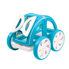 MAGFORMERS Магнитный конструктор Моя первая машинка, синий (63146)