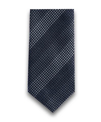 Черно-серый галстук в полоску TSAREVICH