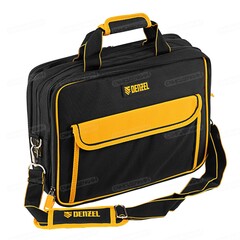 Сумка для инструмента, 400х170х300 мм, 3 отделения, 28 карманов, наплечный ремень// Denzel 90295