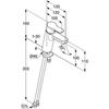 Kludi PURE&EASY XL 371980565WR4 Однорычажный смеситель на умывальник 100, ,без донн.клапана; 3,8 l/min