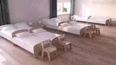 Кровать «Лесная сказка» (ЛДСП белый)