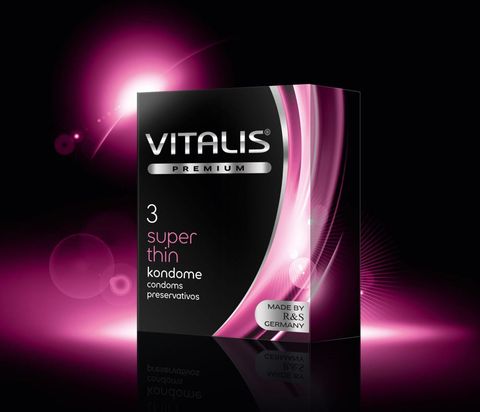 Ультратонкие презервативы VITALIS PREMIUM super thin - 3 шт. - Vitalis VITALIS VITALIS PREMIUM №3 super thin