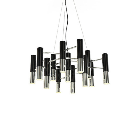 Люстра Ike Suspension Black-Silver 13