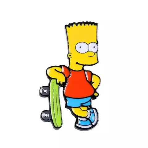 Симпсоны значок металлический Гомер Барт