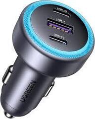 Автозарядка UGREEN EC307 (45843) 30W 3-Port Fast Car Charger, серый