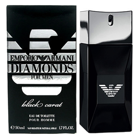 Giorgio Armani: Emporio Diamonds Black Carat мужская туалетная вода edt, 50мл