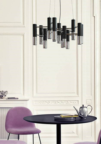 Люстра Ike Suspension Black-Silver 13
