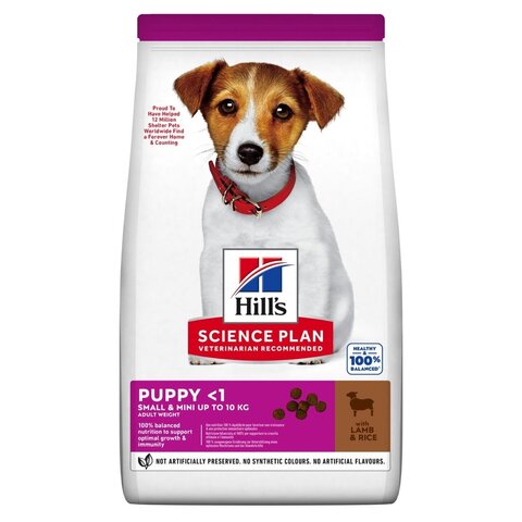 Hill's Puppy Small & Mini сухой корм для щенков мелких и миниатюрных пород (ягненок) 300г