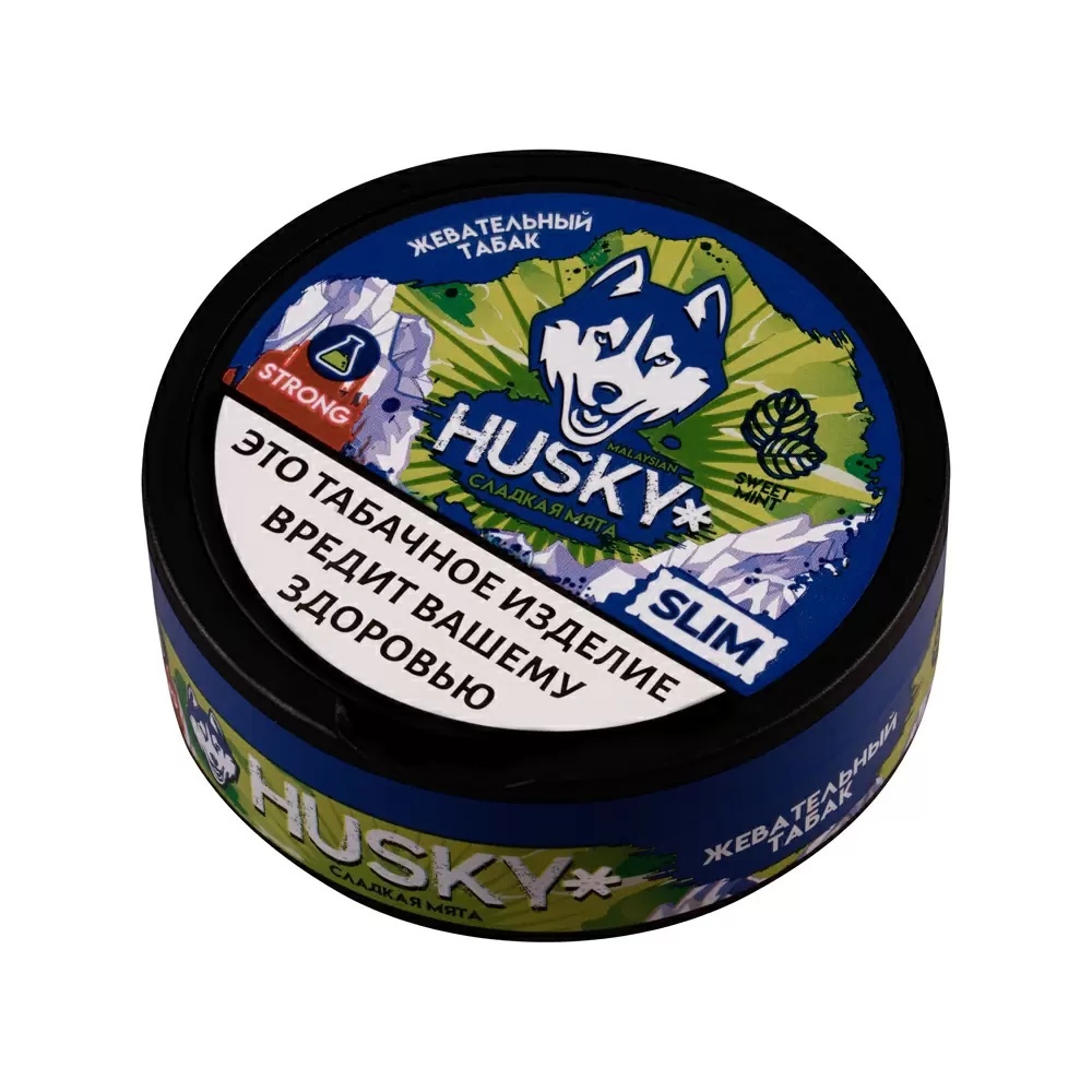 husky tobacco Husky Strong Slim Sweet mint 9гр. (19 пак.) купить в Москве с доставкой по  России