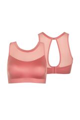 Бюстгальтер спортивный со съемными чашками LISCA LIFESTYLE 20367_Розовый фарфор