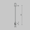 Комплектующие для трековой системы Maytoni Accessories for tracks flarity TRA158C-SL1-BS