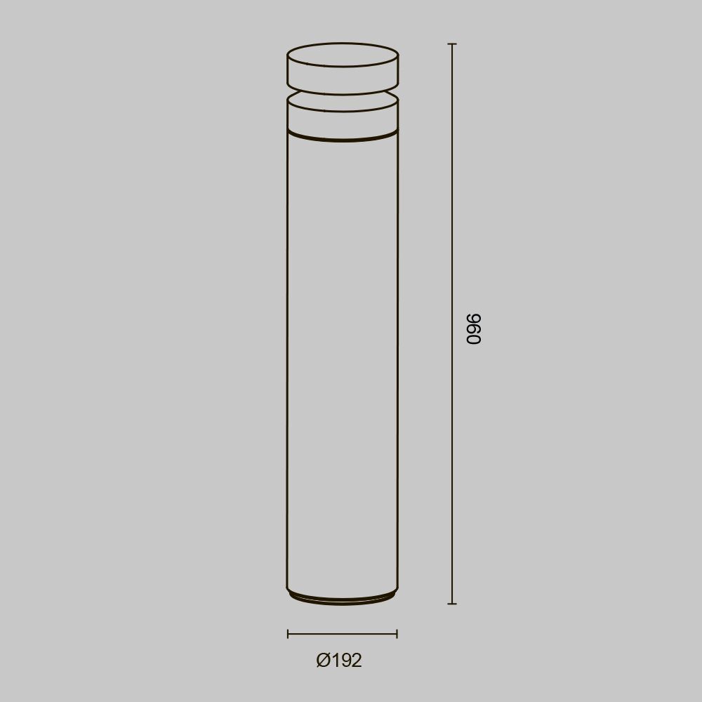 Уличный светодиодный светильник Maytoni Betone O469FL-L20CM3K1