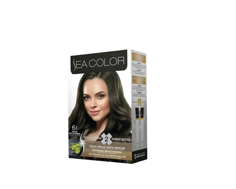 Краска для волос Sea Color Hair Dve Kit 6,1 Пепельный темно русый