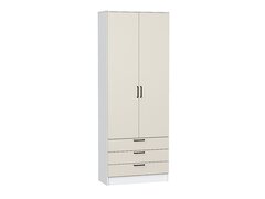 Шкаф двухстворчатый Стиль ШК-803 с ящиками Cashmere In 2S Белый