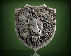 Силиконовый молд № 453 Щит лев