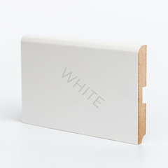 Плинтус МДФ W02-120 Белый 120х16х2050