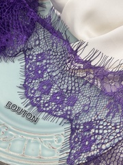 Кружево фиолетовое 10-13 см купон ~ 3 м
