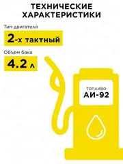 Генератор бензиновый DDE G095 (650/950 Вт, бак 4,2 л, дв-ль 2 такта, 2 л.с., 1 ф. + 12 В) (790-021)