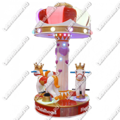 Электрическая карусель детская 4KIDS "Королевские пони"