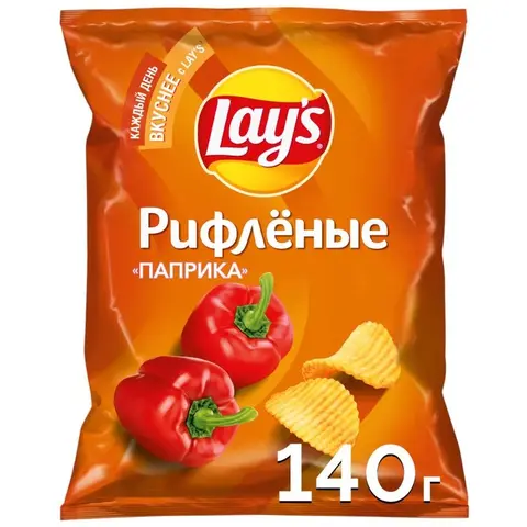 Чипсы LAYS 140гр паприка