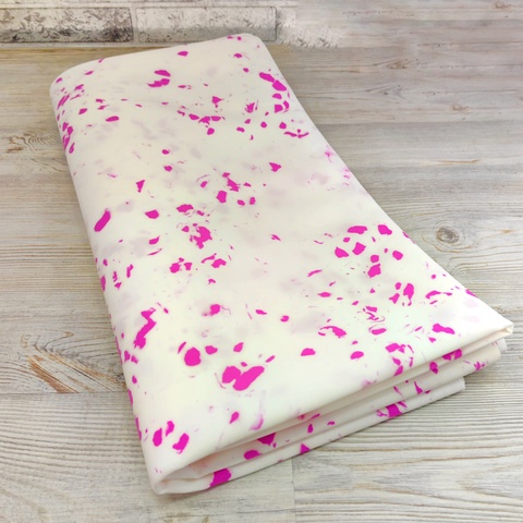 Фоамиран зефирный Мрамор-малиновый. Толщина 2,0 мм, Размер 1х2м/2м²