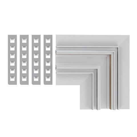 Угол - соединитель для встраиваемого магнитного шинопровода под ГКЛ 12мм ST Luce SKYLINE 48+ ST1007.529.12