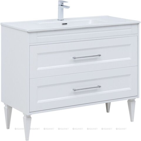 Aquanet 306369 Тумба Бостон new 100 цв.белый сатин (306369)