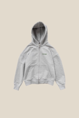 Худи на молнии, серый