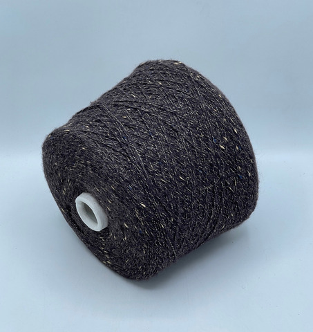 Luxury Selection by Ri.Go, Scozia, 300м. 40% Альпака, 18% Меринос, 30%Хлопок, 10%Полиамид, 2%люрекс, Темно-коричневый,неоднотонный(136/574), 39539