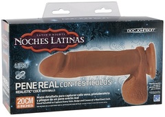 Смуглый пенис NOCHES LATINAS с мошонкой