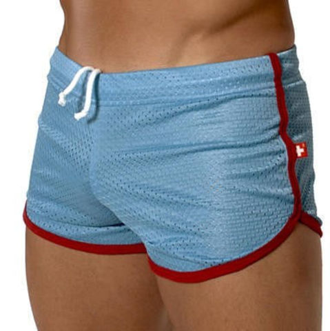 Мужские спортивные шорты Andrew Christian Retro Sports Mesh Gym Shorts Blue AC11