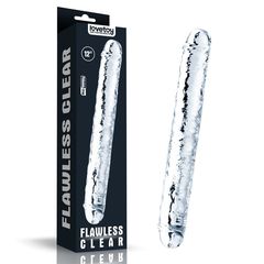 Прозрачный двусторонний фаллоимитатор Flawless Clear Double Dildo - 30 см. - 