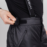 Удлиненный прогулочный зимний костюм Nordski Casual Black/Denim Premium мужской с лямками