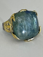 Аттик (серебряное кольцо с позолотой)