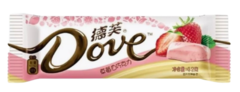 Белый шоколад Dove со вкусом клубники
