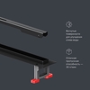 Am.Pm W01SC-S11-100-05BM MasterFlow Трап для душа линейный универс затвор Slim line 100см цвет черн мат
